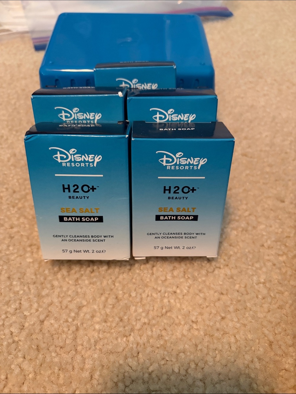 H2O+ Beauty Sea Salt Bath Soap - 2 ounces each gently cleanses/Oceanside scent